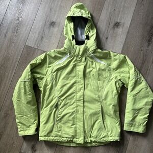 Obermeyer Ski Snowboardi Mala Jacket‎ With Hoodie Pale Green Size 12 Style#81119